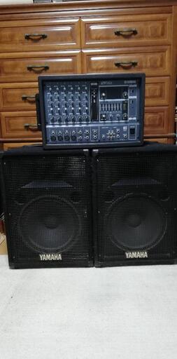 YAMAHA S12eパッシブスピーカー  2個　EMX62Mパワードミキサー　セット