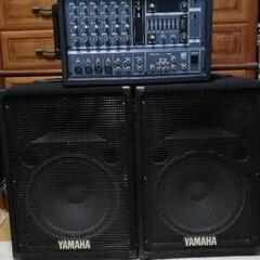 YAMAHA S12eパッシブスピーカー 2個 EMX62Mパワードミキサー セット