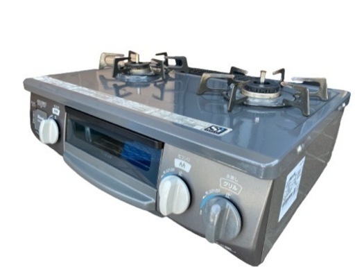 2016年製 リンナイ Rinnai KGM563DGL[ガステーブル 都市ガス用 左強火力](0404m)