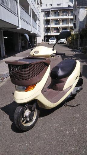 【配送可\u0026整備済】ホンダ　ディオチェスタ　4st　キャブレター　原付　バイク　50cc　スクーター　前カゴ付き