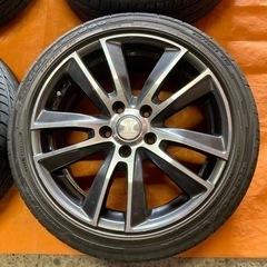 🌈215/45R17 5分山ラジアルタイヤ&アルミセット