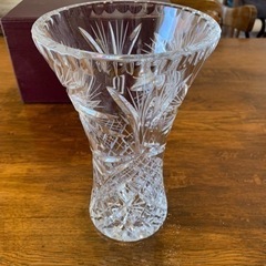 ボヘミアグラス　花瓶
