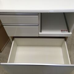 J942 ニトリ 食器棚 オープンキッチンボード ルシア2 LUCIA2 80KB 