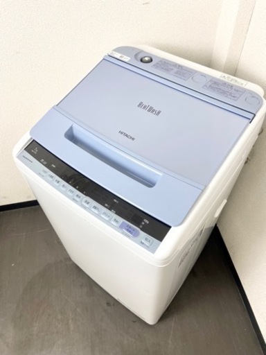 激安‼️ナイアガラ ビート洗浄 18年製 7キロ Beat Wash HITACHI洗濯機BW-V70C