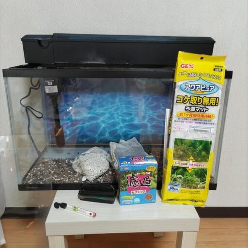 巾60 水槽一式 ｶﾞﾗｽ蓋 ﾌｨﾙﾀｰ 水温計 苔取ﾏｸﾞﾈｯﾄ 水替ﾎﾟﾝﾌﾟ他 ﾓｺまんま 百合が原のその他の中古あげます 譲ります ジモティーで不用品の処分