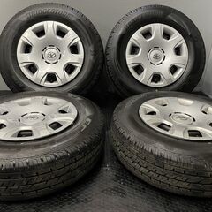 【BS R710 195/80R15 107/105N LT】夏タイヤ【トヨタ 200系ハイエース 純正ホイール 15インチ 6J6HPCD139.7+35】2020年製 バリ溝　(VTI477) クレジットカード QRコード決済可能 エコピア トヨタ ハイエース(200系)用 195/80R15 107/105N
