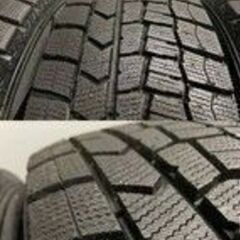【DUNLOP WM02 205/60R16】スタッドレス【VIOLENTO 16インチ 6.5J5HPCD114.3+48】バリ溝 ヴォクシー ノア等　(MTA296) クレジットカード QRコード決済可能