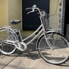 【お取引き終了】ミヤタ自転車　24インチ　シルバー　無料です