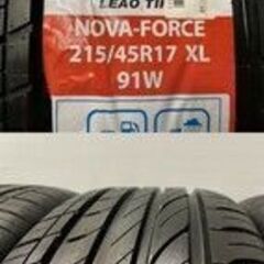 新品 バランス調整済【LEAO NOVA-FORCE 215/45R17】夏タイヤ【BahnsTech VR-01 17インチ 7J5HPCD100+45】2020年製 プリウス等　(VTJ445) クレジットカード QRコード決済可能 新品 バランス調整済【LEAO NOVA-FORCE 215/45R17】夏タイヤ