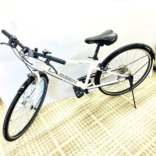■LASSEN/ラッセン■クロスバイク　自転車　ホワイト　26インチ