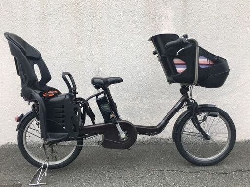 地域限定送料無料　パナソニック　ギュットミニ　三人乗り　8,9AH　20インチ　茶　キッスミニ　ビッケポーラー　神戸市　電動自転車