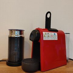 【エアロチーノ3付き】Nespressoエッセンサミニ(レッド)