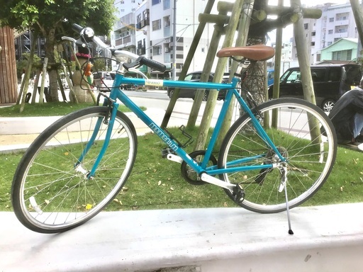 珍しい青の自転車