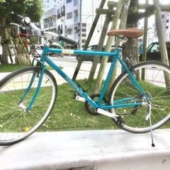 珍しい青の自転車
