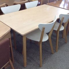 ナチュラル 木製 ダイニング5点セット【9650046】