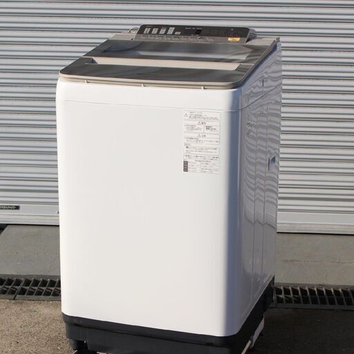 T726)【美品】パナソニック 8.0kg 全自動洗濯機 FAシリーズ ホワイト 2019年製 NA-FA80H6 Panasonic