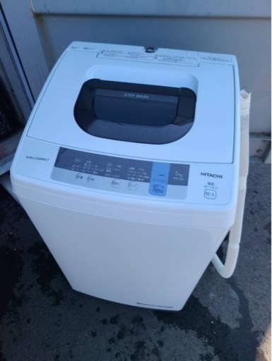 No.1384 HITACHI 5kg洗濯機　2018年製　近隣配送無料