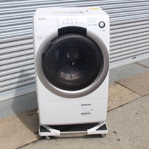 T721) シャープ 洗濯7.0kg 乾燥3.5kg 2015年製 ドラム式洗濯機 ES-S70-WR 右開き プラズマクラスター SHARP 7kg 洗濯 乾燥 洗濯機 家電