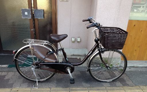 本体のみ)Panasonic ViVi DX 26吋電動アシスト自転車(ブラウン