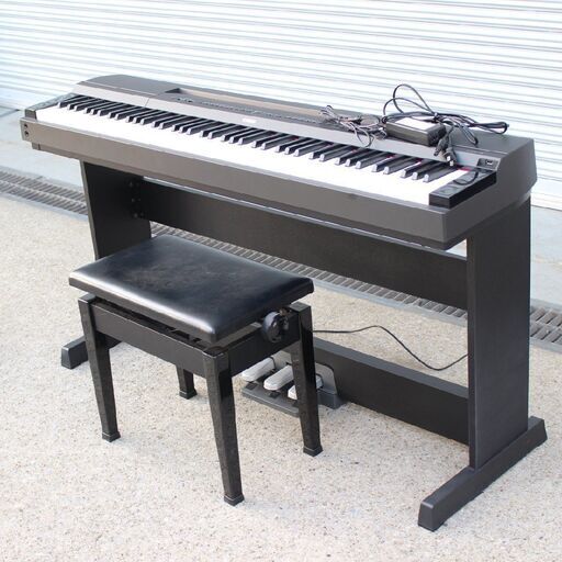 T717)【美品】YAMAHA 88鍵電子ピアノ P-255B ブラック 2018年製 ヤマハ 直取り/自社配送限定