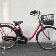 パナソニック ビビ DX 新基準 24インチ 8,9AH 子供乗せ 赤 ナチュラ