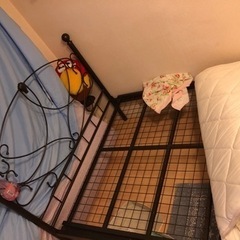 【ネット決済】ベッド　可愛い　ロココ　