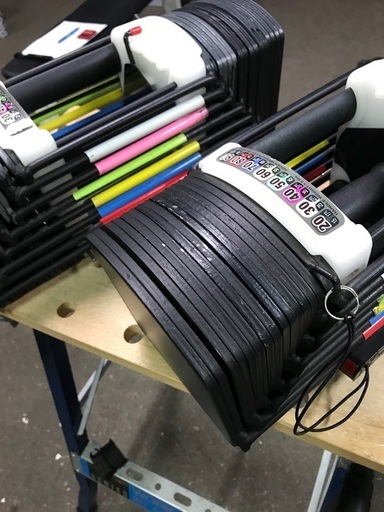 可変ブロックダンベル、インクラインベンチ