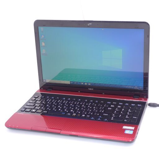 中古良品 赤色 ノートパソコン NEC PC-LS450JS6R 新品高速SSD Wi-Fi有 15.6型 第3世代Core i5 8GB BD-R 無線 webカメラ Win10 Office