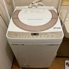 洗濯機　7キロ　2018年製SHARP ES-KS70T 
