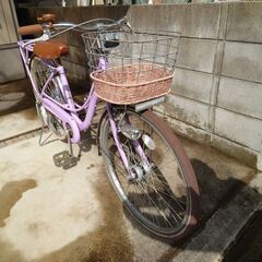 【ネット決済・配送可】2019年購入の24インチ自転車