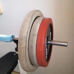 筋トレ☆室内使用、ベンチプレス＆ダンベル 鉄アレイset☆