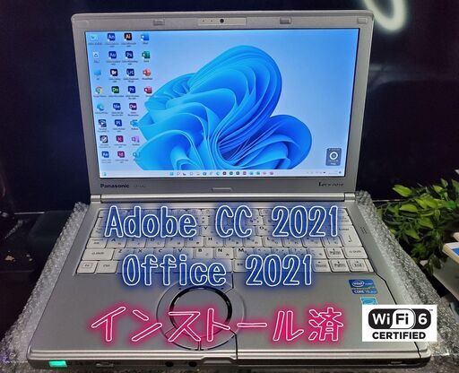 超美品 「waifi6カード載せ替え」panasonic CF-SX2LDHCS SSD500GB RAM16GB 【Adobe CC 2021】【office Professional 2021】インストール済