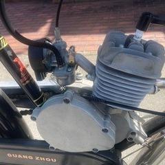アンティークな自転車 昭和レトロ実用車風 原動機付