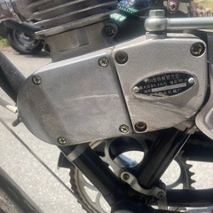 アンティークな自転車 昭和レトロ実用車風 原動機付