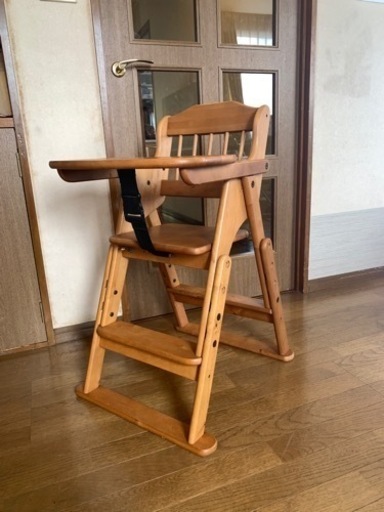 ベビーチェアハイチェアハイローチェア赤ちゃんベビー安い格安天然木木製おしゃれダイニングチェア なーさん 新中野の家電の中古あげます 譲ります ジモティーで不用品の処分