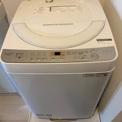 洗濯機　SHARP ES-GE6C 無料で譲ります。