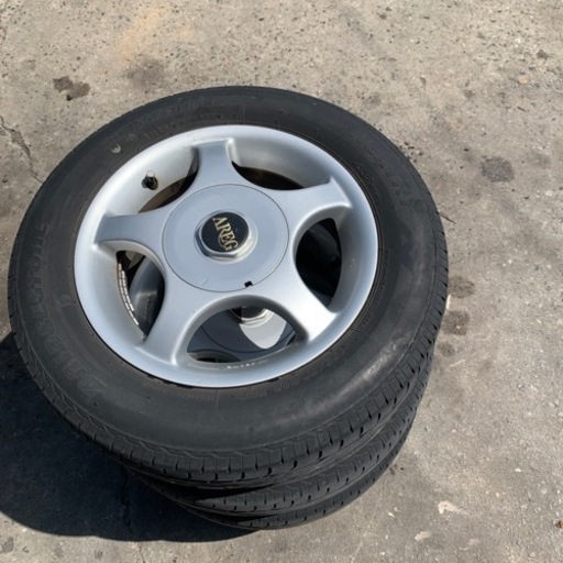 155/70R13夏タイヤアルミ4本セット