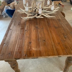 カリフォルニア輸入家具　超大型　ウッドダイニングテーブル