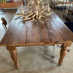 カリフォルニア輸入家具　超大型　ウッドダイニングテーブル