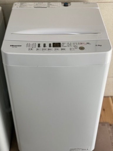 送料・設置込み　洗濯機　5.5kg Hisense 2020年