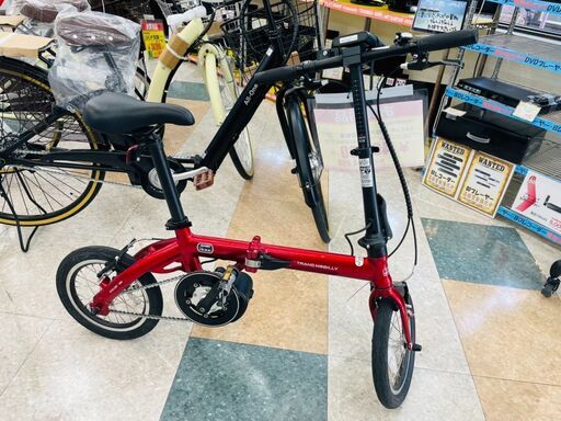 TRANS MOBILLY(トランスモバイリ―) 14インチ折りたたみ電動アシスト自転車 定価￥113,000 アルミフレーム LEDライト付き！