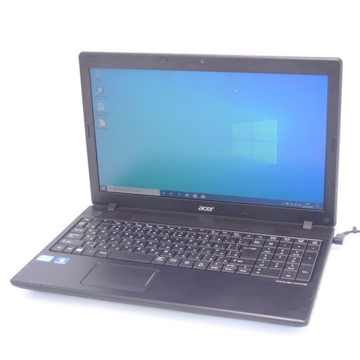 中古美品 ノートパソコン エイサー Acer TMP453M 15.6型 第3世代Core i3 8GB 500G DVDRW 無線 Bluetooth webカメラ Windows10 Office