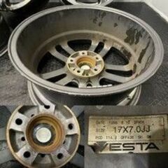 RAYS SERIE VERSUS TURISMO SPADA レイズ ベルサス スパーダ 17インチ 4本 7J5HPCD114.3+38 アルファード マークX等　(VHF265) クレジットカード QRコード決済可能