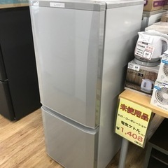 MITSUBISHI（三菱）の２ドア冷蔵庫2017年製（MRｰP15CｰS）です。【トレファク東大阪店】 MITSUBISHI（三菱）の2ドア冷蔵庫2017年製（MRｰP15CｰS）です