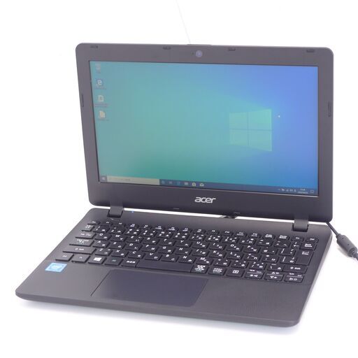 中古美品 ノートパソコン エイサー Acer ES1-131-F14D/K Wi-Fi有 11.6型 Celeron 4GB 500GB 無線 Bluetooth カメラ Windows10 Office