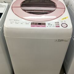 シャープ 洗濯機 ES-GV8A 中古品 8.0kg 2017年※糸くずフィルターなし