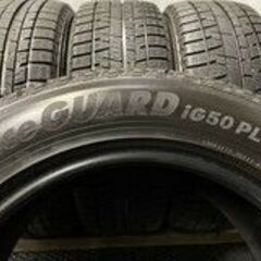 YOKOHAMA ice GUARD iG50 PLUS 225/55R17 17インチ スタッドレス 4本 バリ溝 アルファード スカイライン等　(MTG201)クレジットカード QRコード決済可能