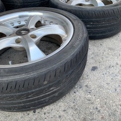 215/45ZR17夏タイヤアルミ中古セット4本