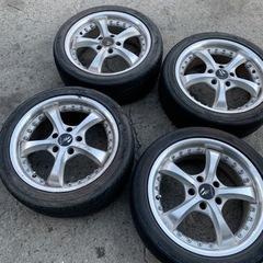 215/45ZR17夏タイヤアルミ中古セット4本