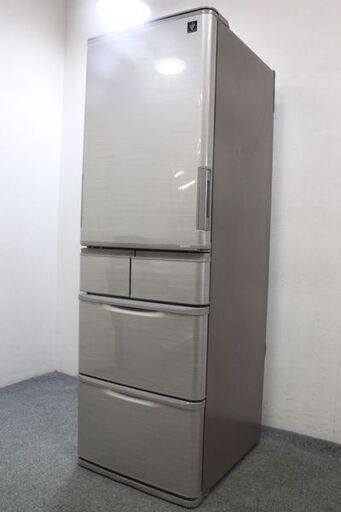 シャープ スリム5ドア冷凍冷蔵庫 どっちもドア 412L 自動製氷 SJ-W412D-S シルバー系 2018年製 SHARP  中古家電 店頭引取歓迎 R5656)